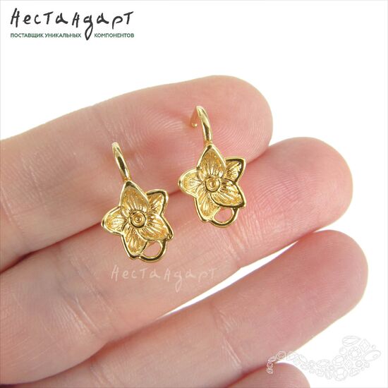 Швензы Starlet Gold Plated 16x9 мм (пара), изображение 3