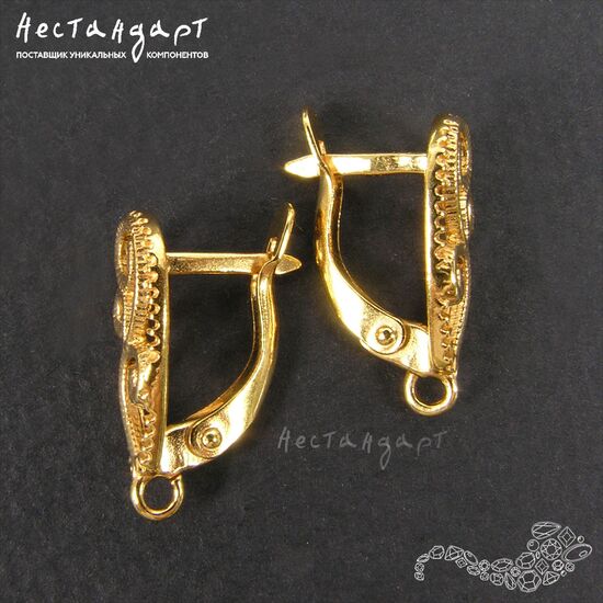 Швензы Arabesque Gold Plated 18x7 мм (пара), изображение 5