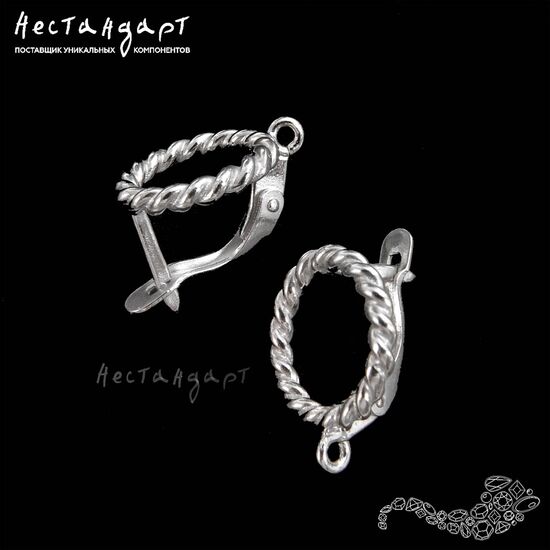 Швензы Circlet Rhodium Plated 14 мм (пара), изображение 4