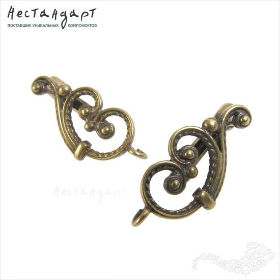 Швензы Symphony Patina Bronze 20х9 мм (пара), изображение 4