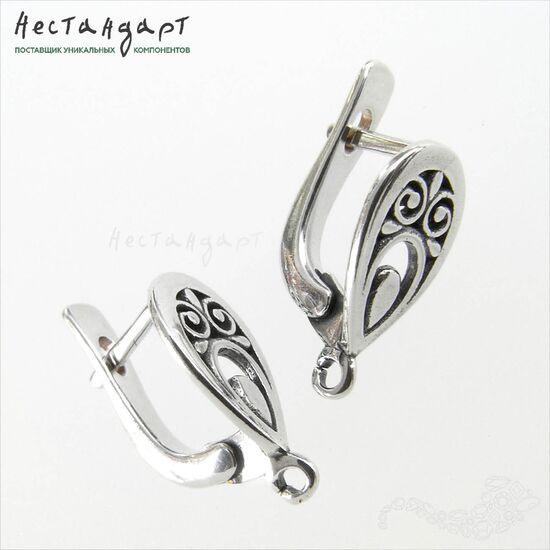 Швензы Paon Sterling Silver 14x7 мм (пара)