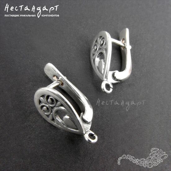 Швензы Paon Sterling Silver 14x7 мм (пара), изображение 5