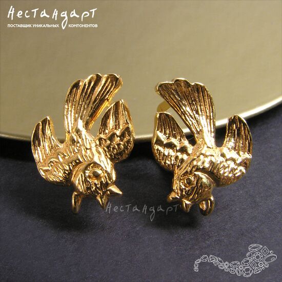 Швензы Skylark Gold Plated 17х12 мм (пара)