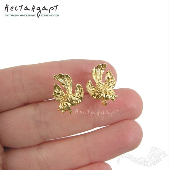 Швензы Skylark Gold Plated 17х12 мм (пара), изображение 2