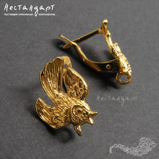 Швензы Skylark Gold Plated 17х12 мм (пара), изображение 3