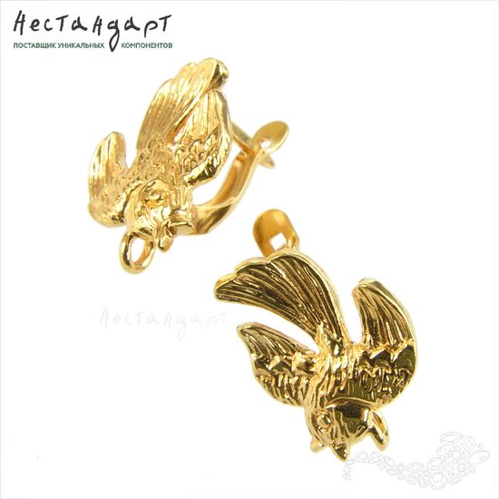 Швензы Skylark Gold Plated 17х12 мм (пара), изображение 4