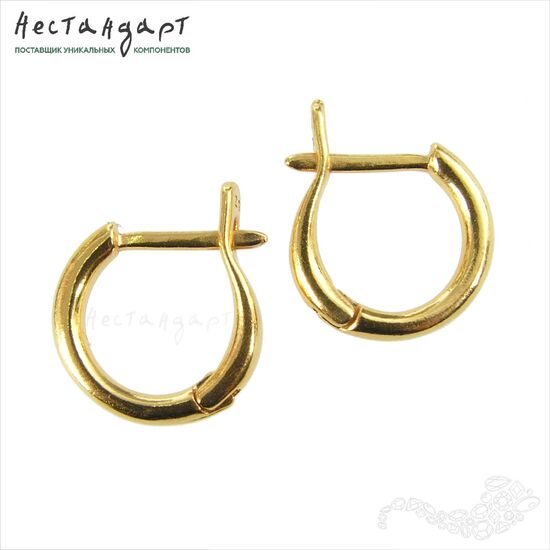 Швензы Bagel Gold Plated 14 мм (пара), изображение 5