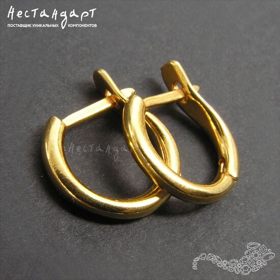 Швензы Bagel Gold Plated 14 мм (пара), изображение 6