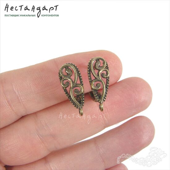 Швензы Arabesque Patina Bronze 18 мм (пара), изображение 2