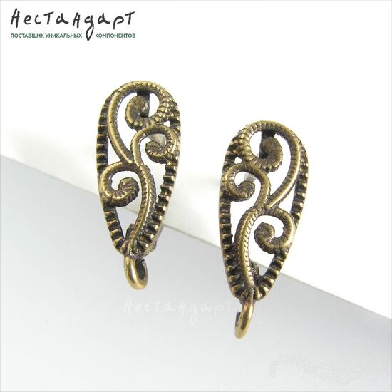 Швензы Arabesque Patina Bronze 18 мм (пара), изображение 4