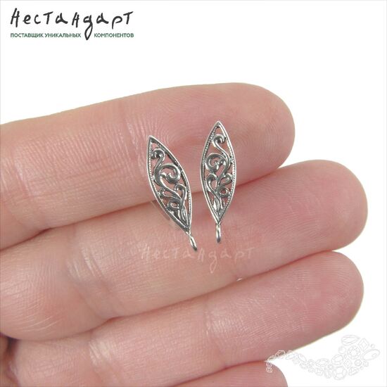 Швензы Ramage Sterling Silver 16x5 мм (пара), изображение 3