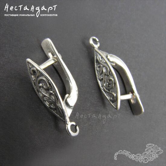 Швензы Ramage Sterling Silver 16x5 мм (пара), изображение 4