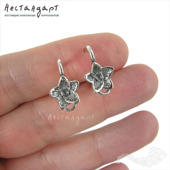 Швензы Starlet Silver Plated 16x9 мм (пара), изображение 2