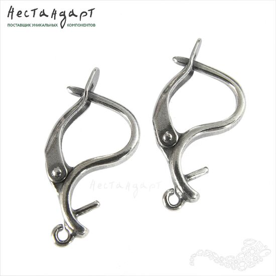 Швензы со штифтом Pipit Silver Plated 17x2 мм (пара), изображение 4
