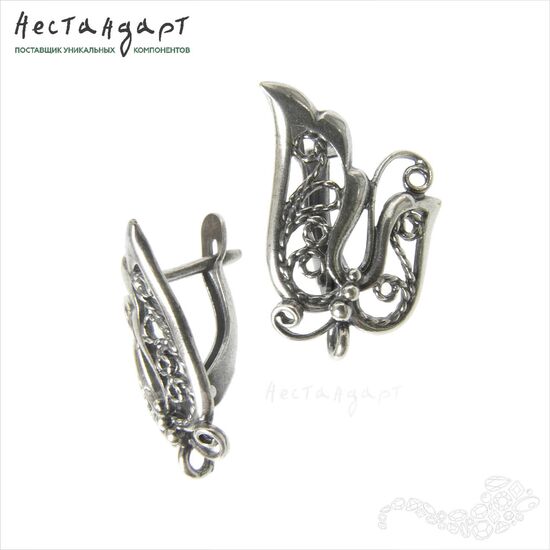 Швензы Magnolia Silver Plated 20x14 (пара)