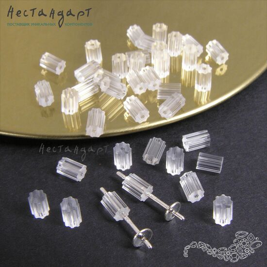 Стопперы-заглушки для пусет Pinion (2,5x3,7 мм) (40 шт.)