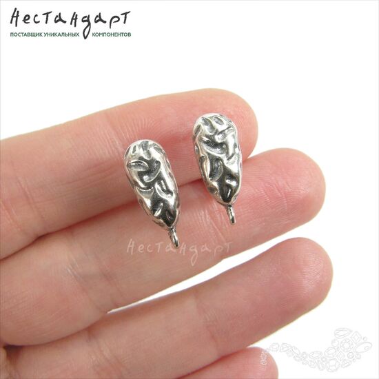 Швензы Cork Silver Plated 17x7 мм (пара), изображение 2