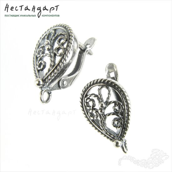 Швензы Autumn Silver Plated 17x10 мм (пара)