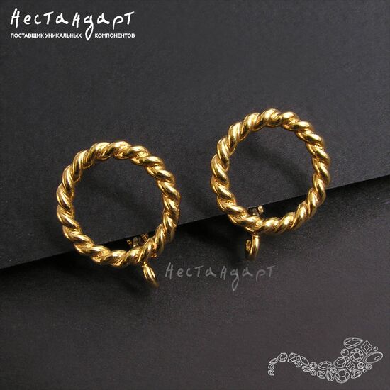 Швензы Circlet Gold Plated 14 мм (пара), изображение 3