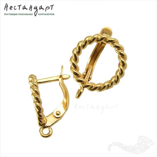 Швензы Circlet Gold Plated 14 мм (пара), изображение 4
