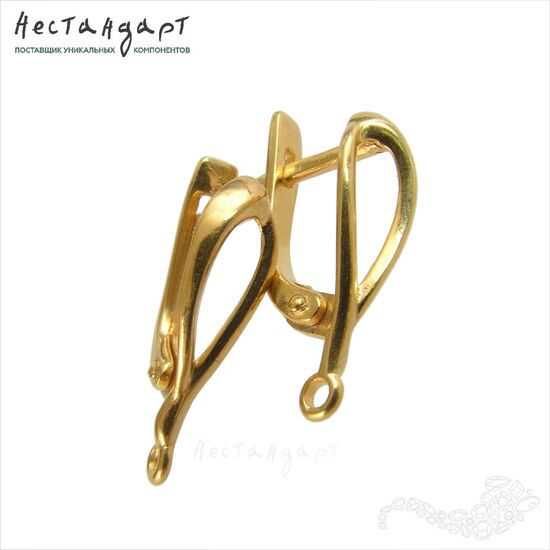 Швензы Boutonniere Vermeil Sterling Silver 17х5 мм (пара)