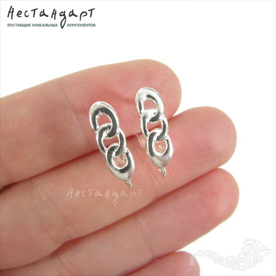 Швензы Nexus Bright Silver Plated 16x5 мм (пара), изображение 2