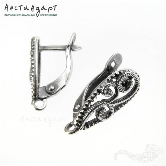 Швензы Arabesque Silver Plated 18 мм (пара), изображение 2