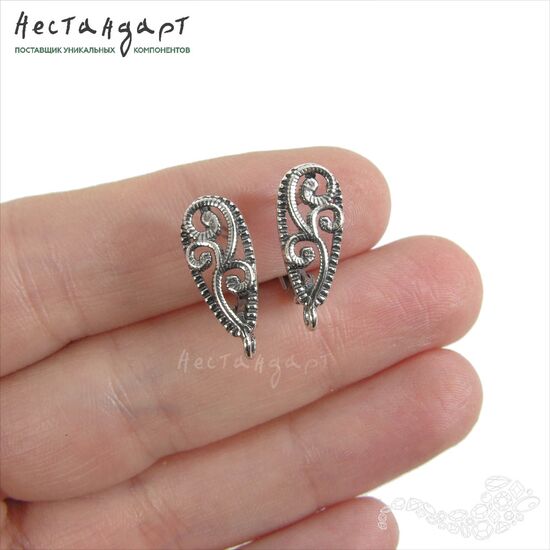 Швензы Arabesque Silver Plated 18 мм (пара), изображение 3