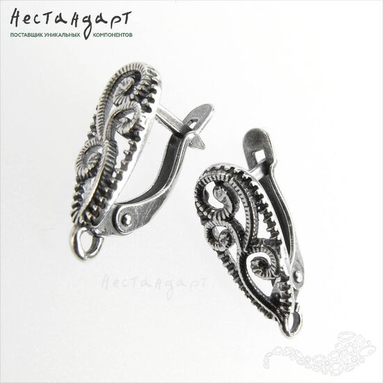 Швензы Arabesque Silver Plated 18 мм (пара), изображение 4