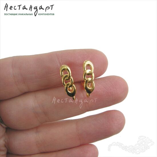 Швензы Nexus Gold Plated 16x5 мм (пара), изображение 2