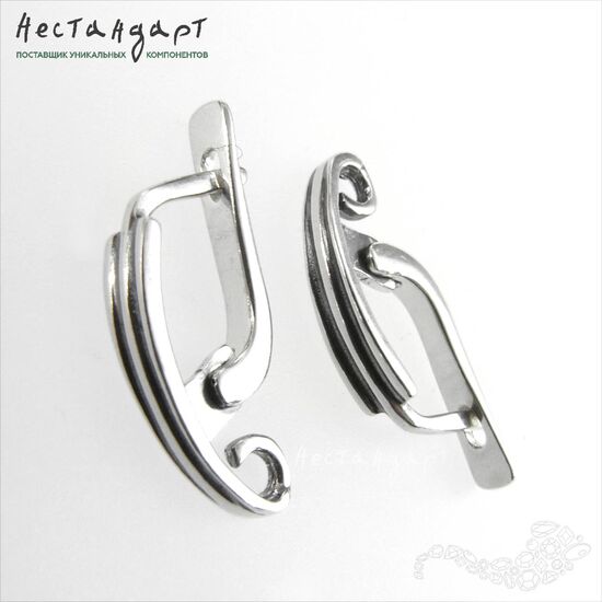 Швензы Cadre Sterling Silver 16 мм (пара), изображение 4