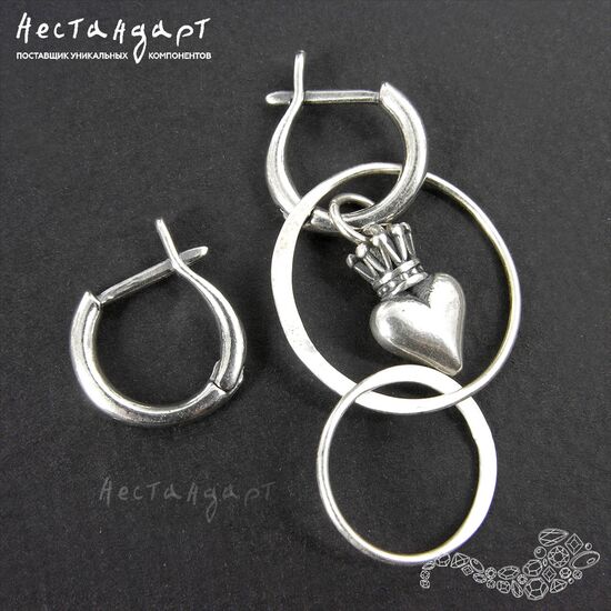 Швензы Bagel Silver Plated 14 мм (пара)