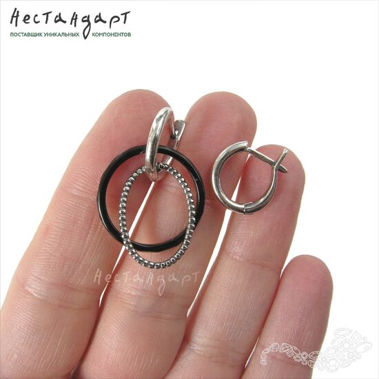 Швензы Bagel Silver Plated 14 мм (пара), изображение 2