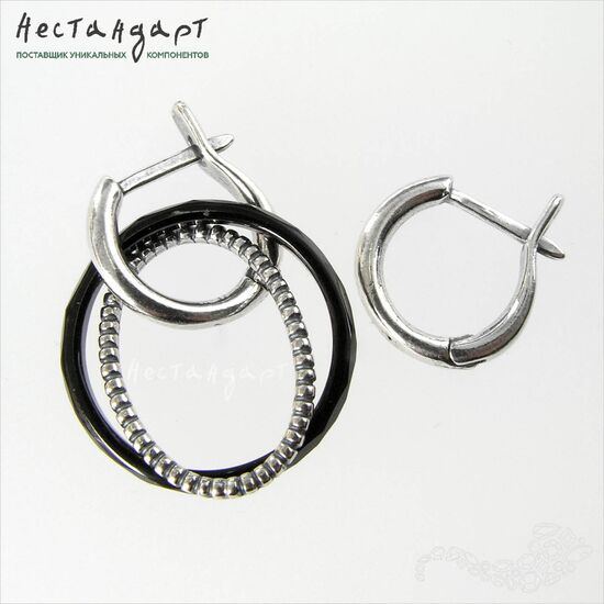 Швензы Bagel Silver Plated 14 мм (пара), изображение 5