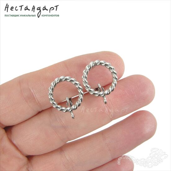 Швензы Circlet Silver Plated 14 мм (пара), изображение 2