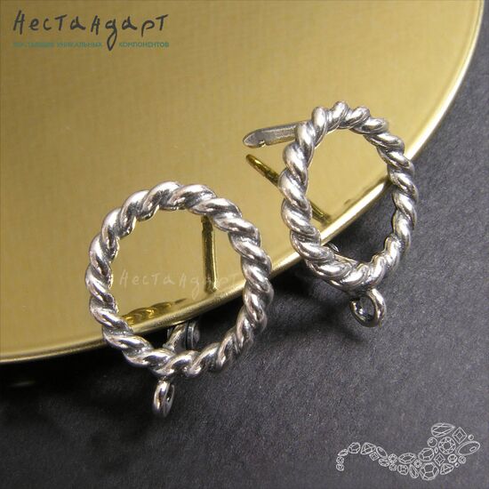 Швензы Circlet Silver Plated 14 мм (пара), изображение 3