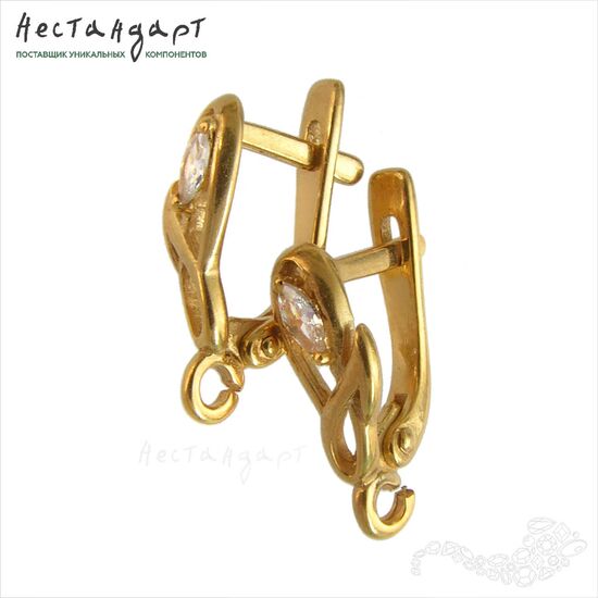 Швензы Fiore Vermeil Sterling Silver 15 мм (пара)