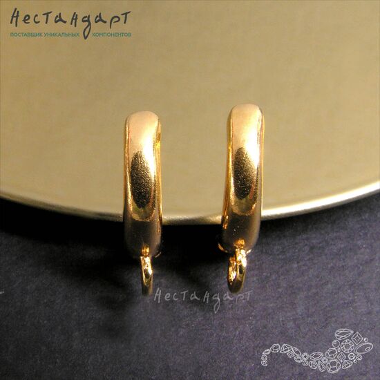 Швензы Fashionable Style Gold Plated 18х12 мм (пара), изображение 2