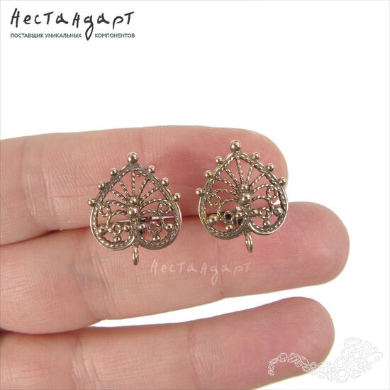 Швензы Peacock Patina Copper 17х14 мм (пара), изображение 2