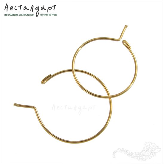 Швензы-кольца Congo Vermeil Sterling Silver 20 мм (пара), изображение 3