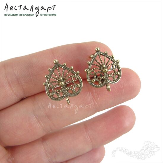 Швензы Peacock Patina Bronze 17х14 мм (пара), изображение 3