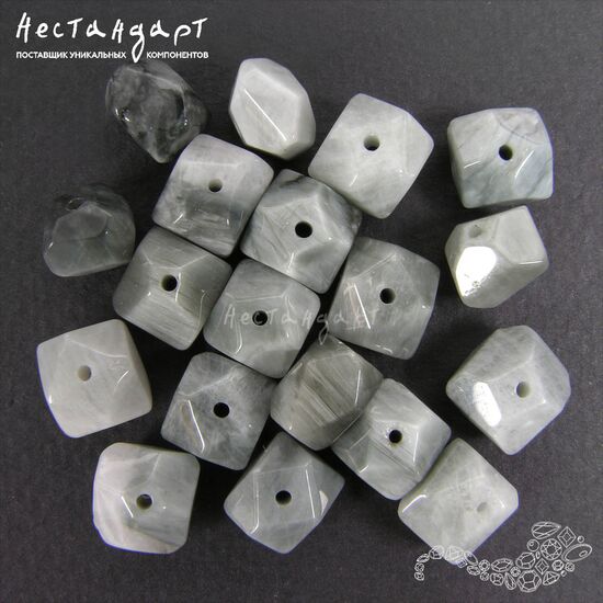 Кварцевый кошачий глаз Cubism 9х7 мм (уп.6 шт.), изображение 5