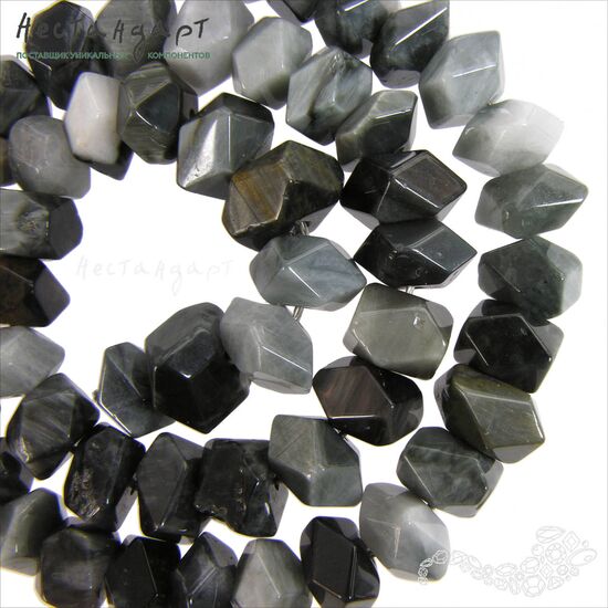 Кварцевый кошачий глаз Cubism 9х7 мм (уп.6 шт.), изображение 6