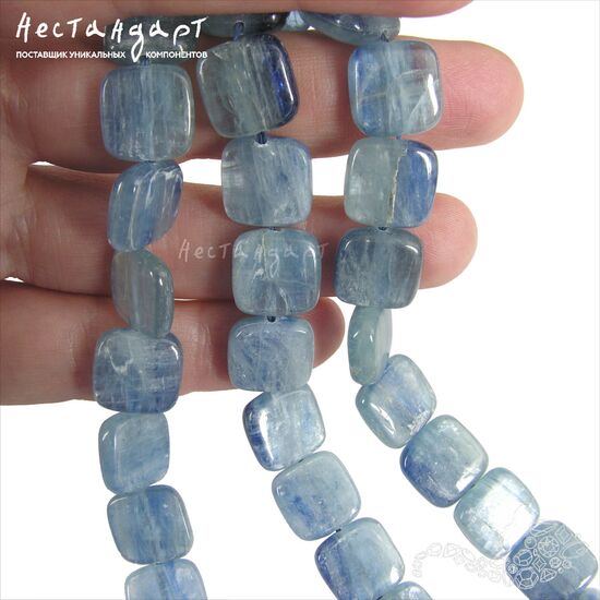 Кианит натуральный Sfaccettato 12 мм, изображение 2