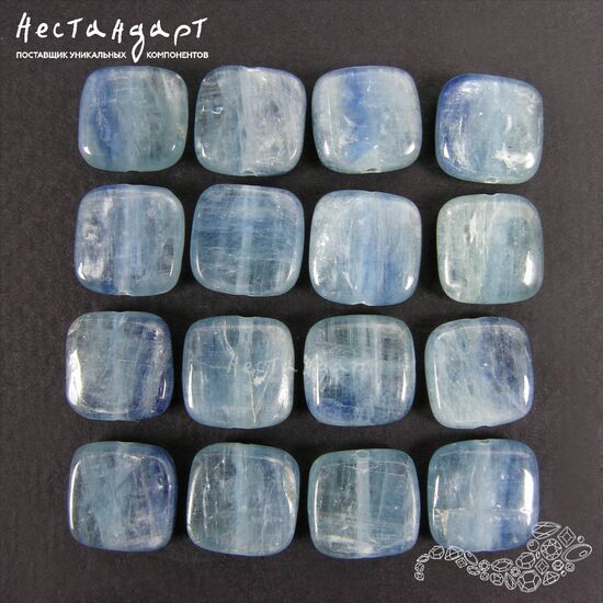 Кианит натуральный Sfaccettato 12 мм, изображение 3