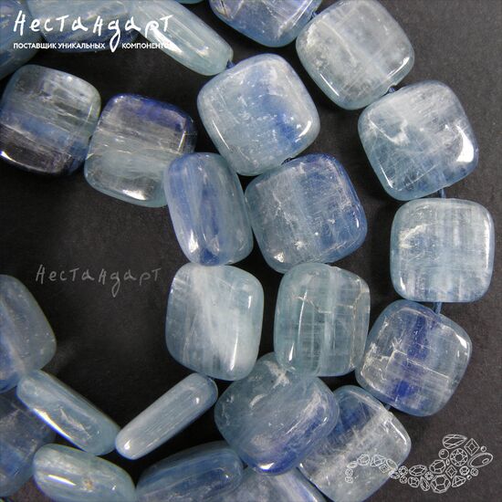 Кианит натуральный Sfaccettato 12 мм, изображение 5