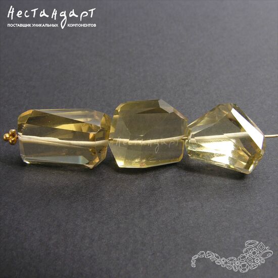 Цитрин натуральный Cut Desired с огранкой 14-17 мм, изображение 5