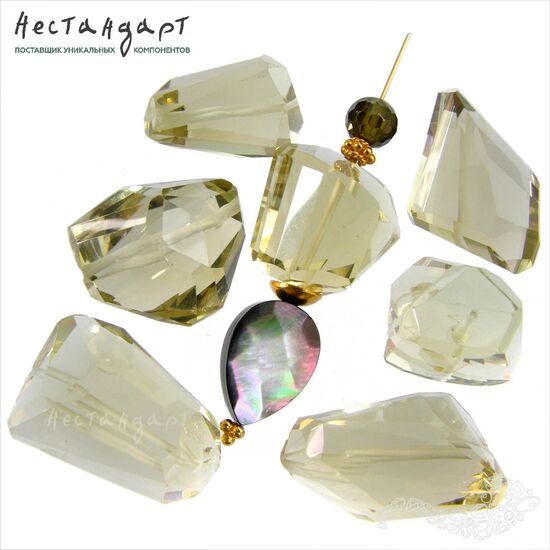 Цитрин натуральный Cut Desired с огранкой 17-23 мм