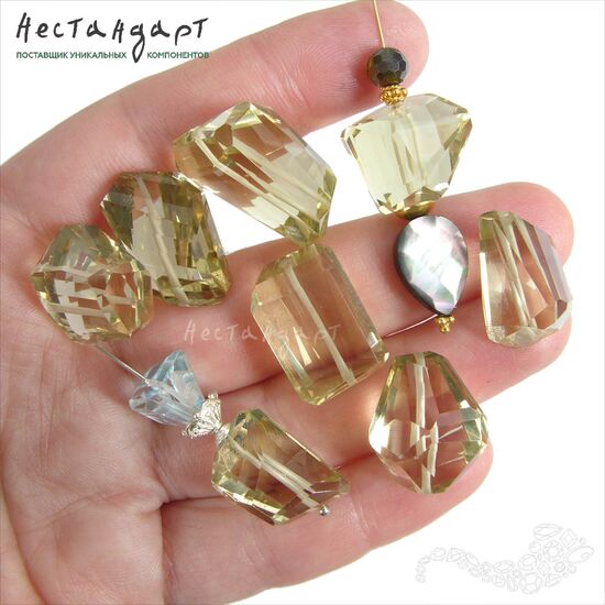 Цитрин натуральный Cut Desired с огранкой 17-23 мм, изображение 3