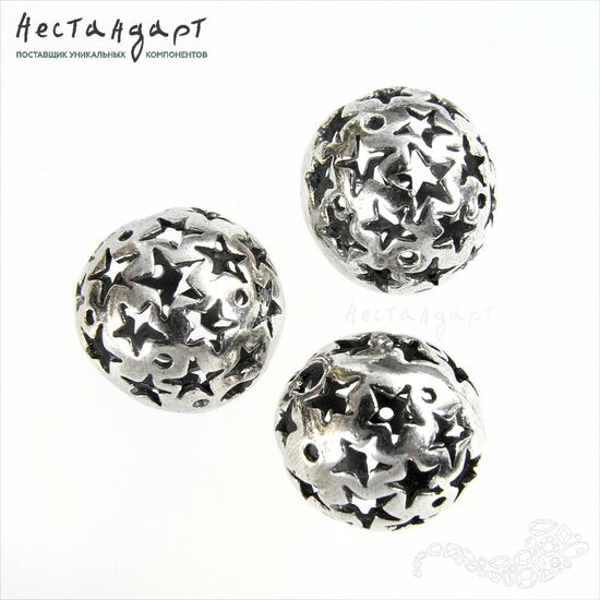 Бусина Night Stars Silver Plated 14 мм, изображение 4